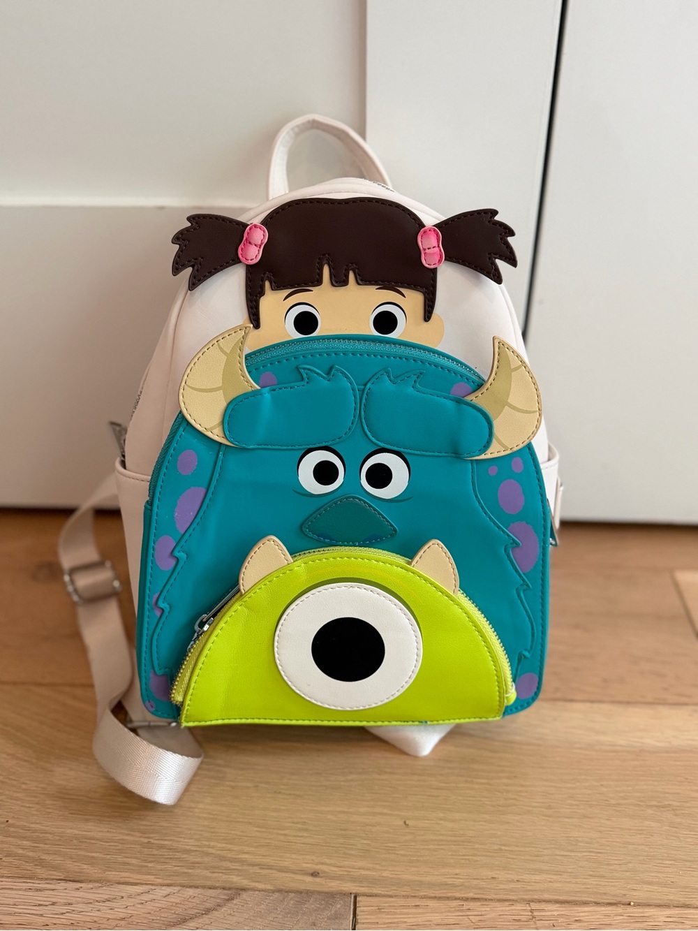 Loungefly Pixar Monsters Rare Boo Sulley Mike Wazowski Mini Backpack